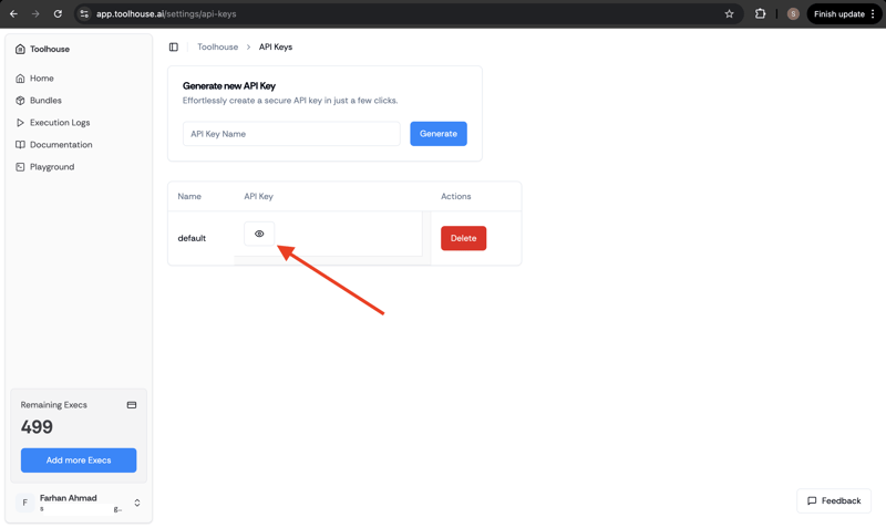 使用 Toolhouse SDK 管理用于函数调用的 AI 工具