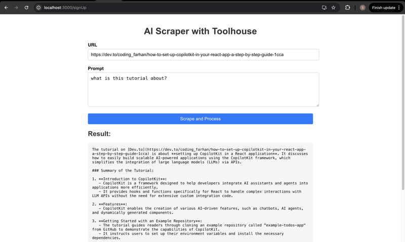 使用 Toolhouse SDK 管理用于函数调用的 AI 工具