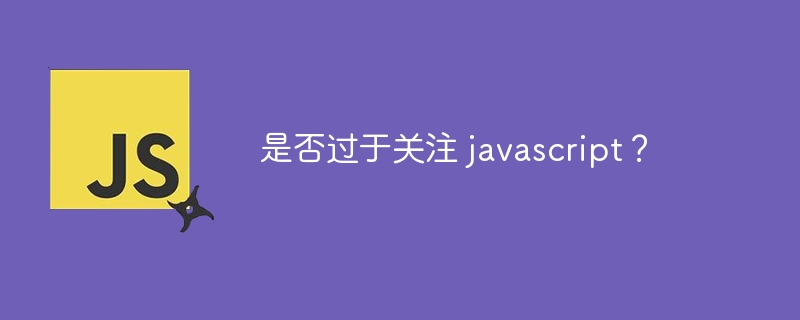 是否过于关注 javascript？