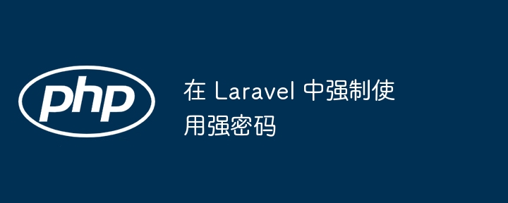 在 Laravel 中强制使用强密码