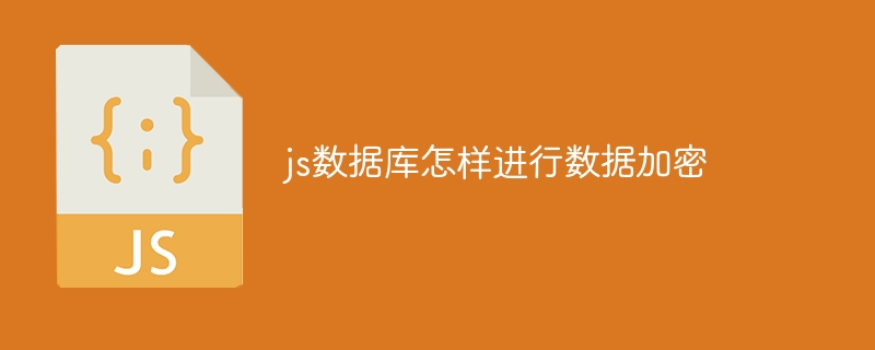 js数据库怎样进行数据加密