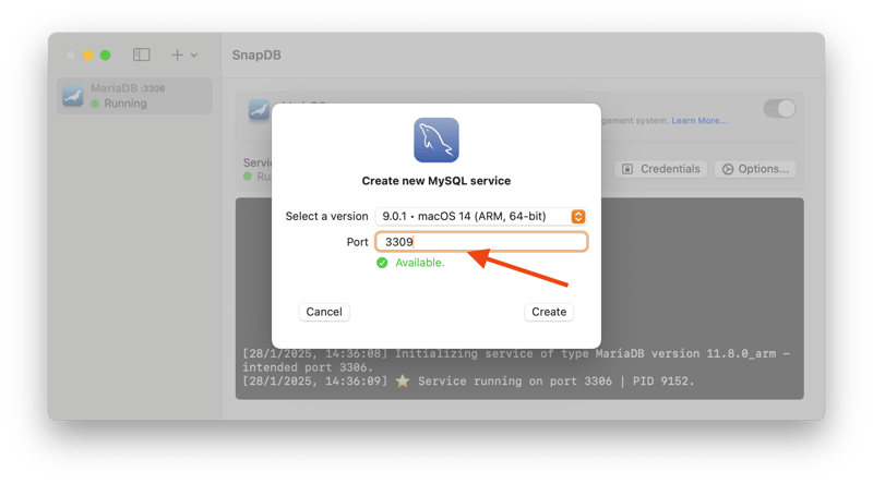 Selecting a port and version for MySQL