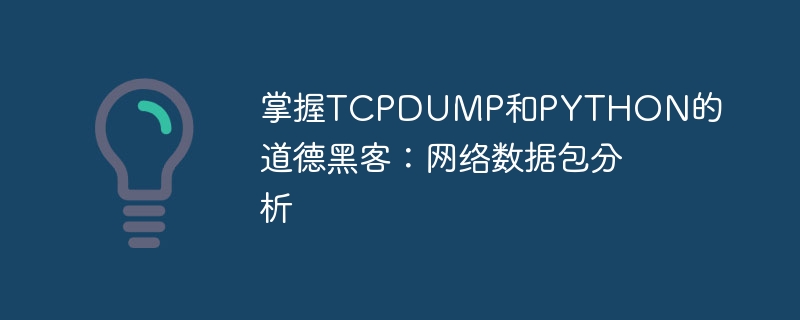 掌握TCPDUMP和PYTHON的道德黑客：网络数据包分析