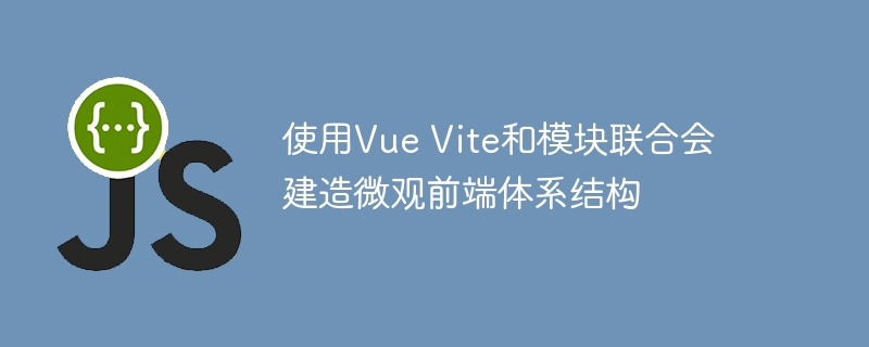 使用Vue Vite和模块联合会建造微观前端体系结构