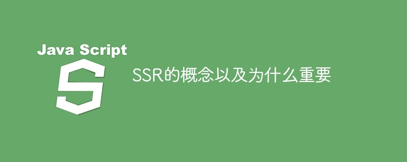 SSR的概念以及为什么重要