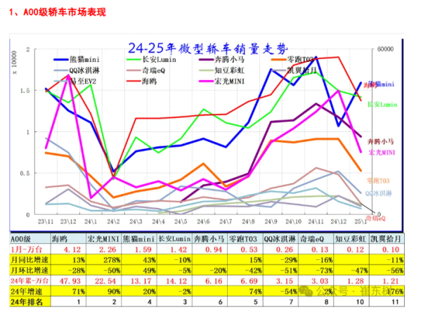 中国A0级轿车市场全面电动化 1月批发销量超7.9万辆