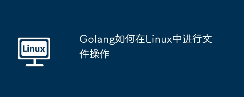 Golang如何在Linux中进行文件操作