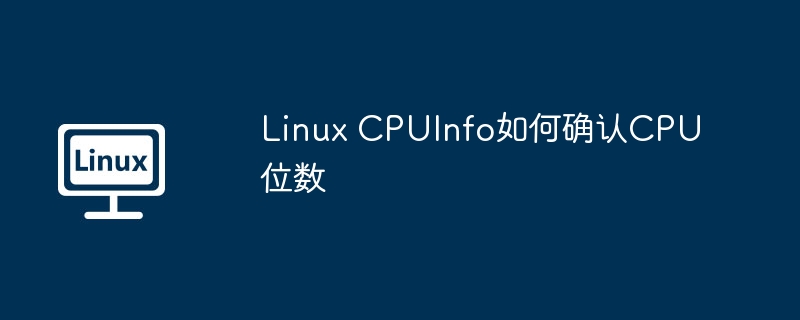 Linux CPUInfo如何确认CPU位数