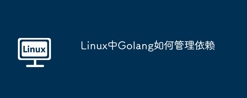 Linux中Golang如何管理依赖