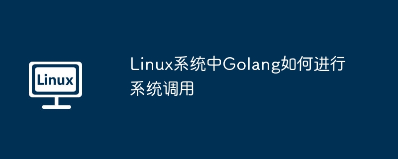 Linux系统中Golang如何进行系统调用