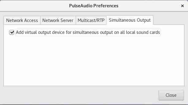 使用Pulseaudio 在Linux中用多个输出设备播放声音