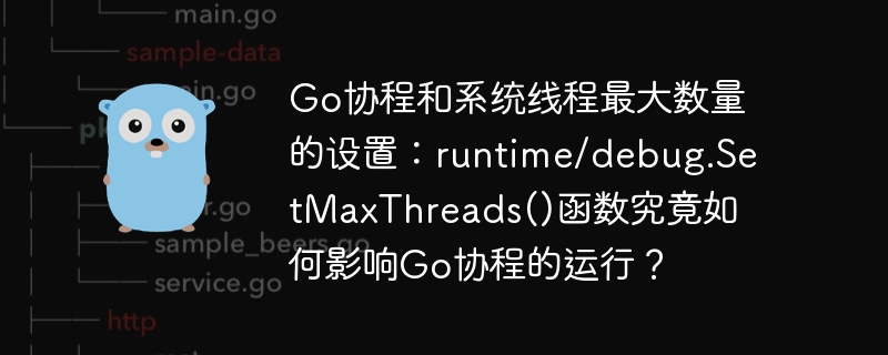 Go协程和系统线程最大数量的设置：runtime/debug.SetMaxThreads()函数究竟如何影响Go协程的运行？