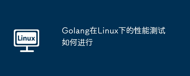 Golang在Linux下的性能测试如何进行