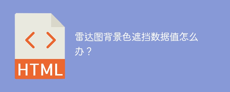 雷达图背景色遮挡数据值怎么办？
