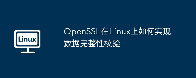 OpenSSL在Linux上如何实现数据完整性校验