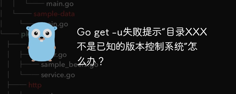 Go get -u失败提示“目录XXX不是已知的版本控制系统”怎么办？