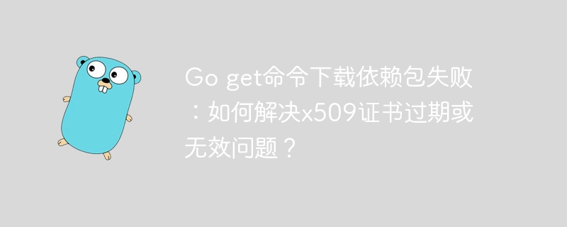 Go get命令下载依赖包失败：如何解决x509证书过期或无效问题？