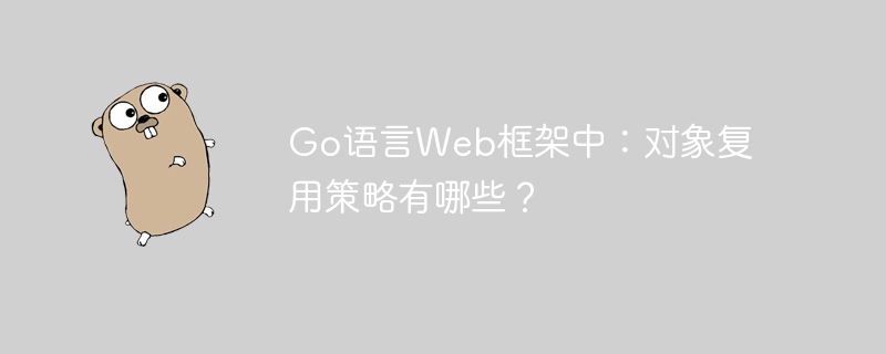 Go语言Web框架中：对象复用策略有哪些？