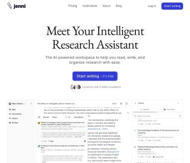 Jenni AI论文写作神器：提升学术效率，300万学者信赖之选