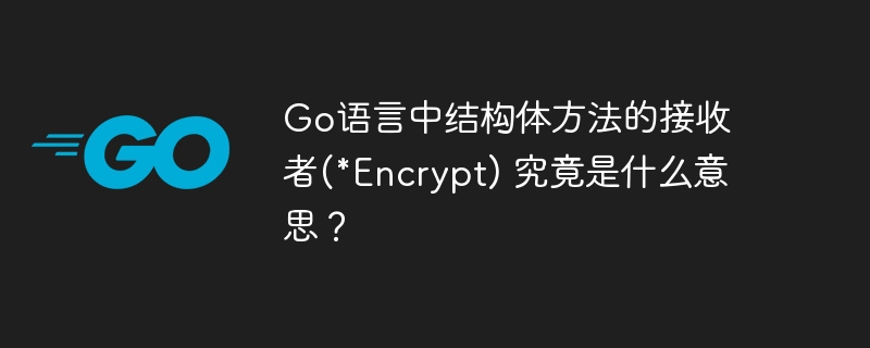 Go语言中结构体方法的接收者(*Encrypt) 究竟是什么意思？