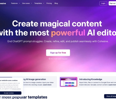Cohesive AI编辑器：告别ChatGPT提示，高效创作高转化率内容
