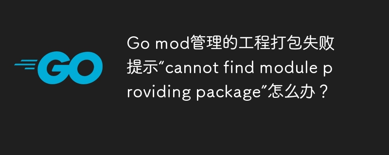 Go mod管理的工程打包失败提示“cannot find module providing package”怎么办？