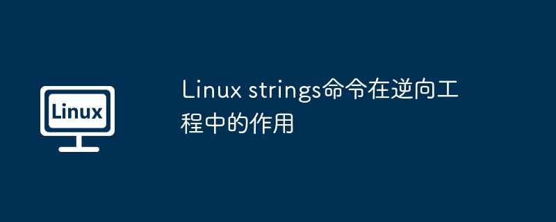 Linux strings命令在逆向工程中的作用