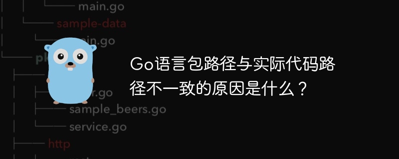 Go语言包路径与实际代码路径不一致的原因是什么？