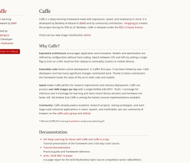 Caffe：伯克利研究推出的强大深度学习框架