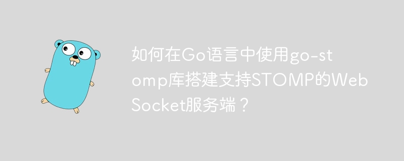 如何在Go语言中使用go-stomp库搭建支持STOMP的WebSocket服务端？