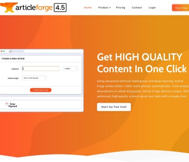 Article Forge：一键生成SEO优化高质量文章