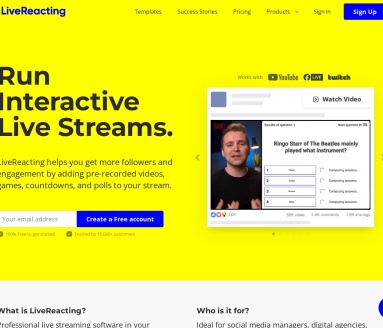 LiveReacting AI：提升现场表演的智能主持人，节省成本提升互动