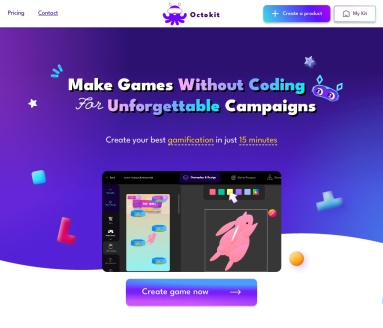Octokit：无代码游戏创作平台，简化游戏化营销