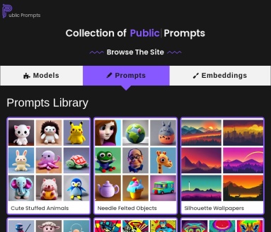 Public Prompts:免费艺术资源平台,助力创作灵感