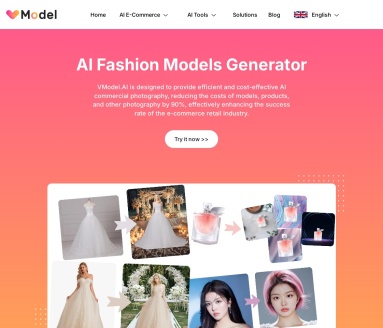 VModel:AI驱动的高效产品模特展示平台