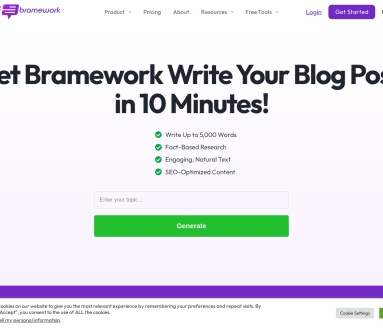 Bramework：5倍速AI写作工具，助力博主高效撰写博客文章