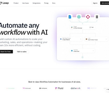 Leap AI：营销团队的AI工具包，提升内容创作效率