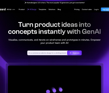 Uizard：AI驱动的UI设计工具，快速生成原型和线框图