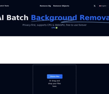 Batch Tools：在线AI批量背景移除工具，隐私保护与高效处理