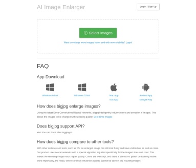 Bigjpg：AI人工智能图片放大器，超清美图壁纸插画与黑科技新功能