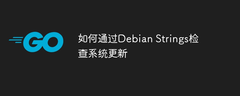 如何通过Debian Strings检查系统更新