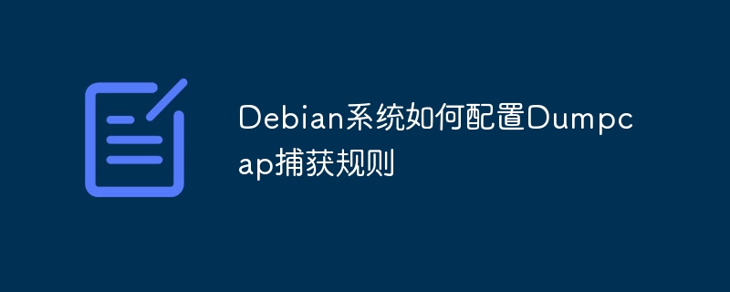 Debian系统如何配置Dumpcap捕获规则