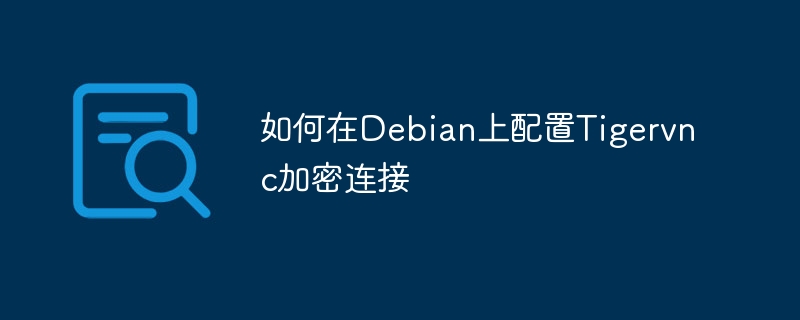 如何在Debian上配置Tigervnc加密连接