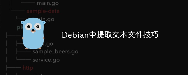 Debian中提取文本文件技巧