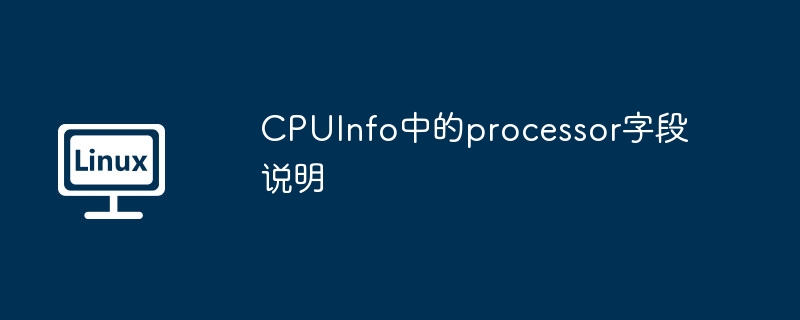 CPUInfo中的processor字段说明