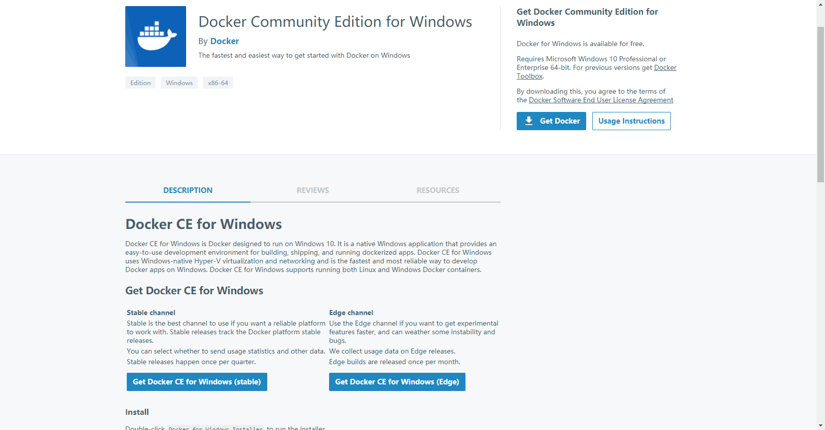 Docker在Win10下的安装和配置
                                                                            原
  