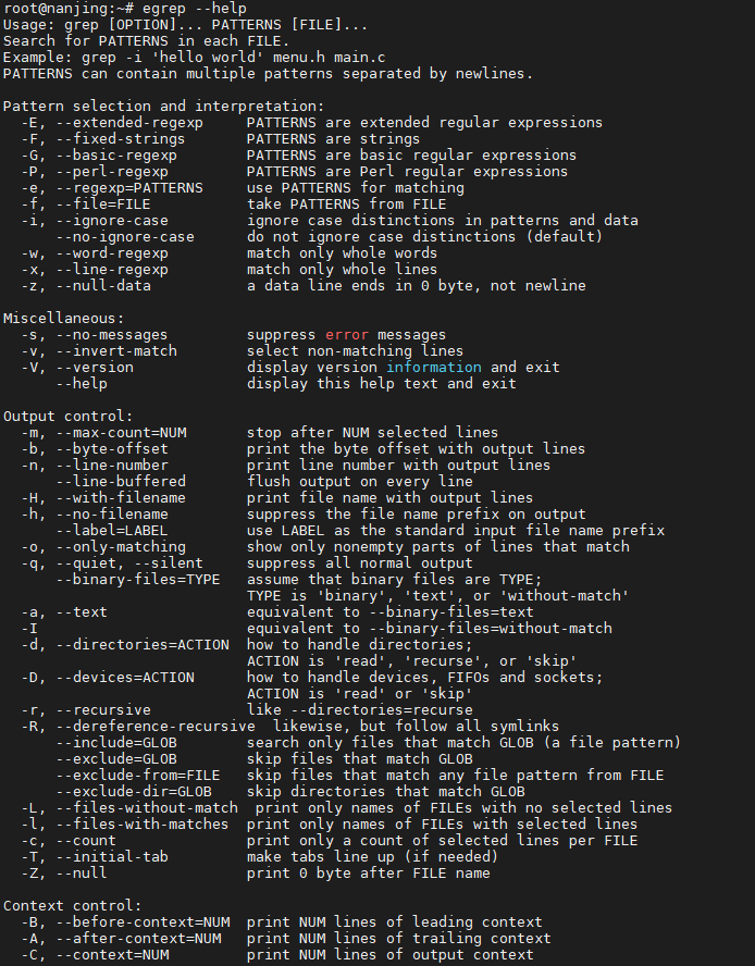 Linux强大的文本搜索命令：egrep