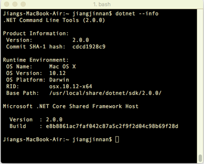 .NET Core多平台开发体验[2]: Mac OS X