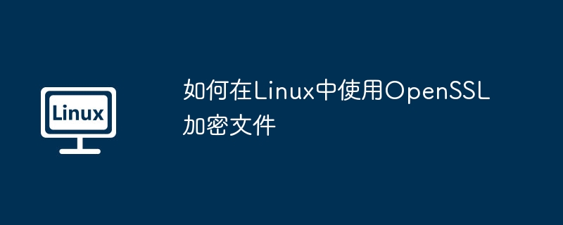 如何在Linux中使用OpenSSL加密文件