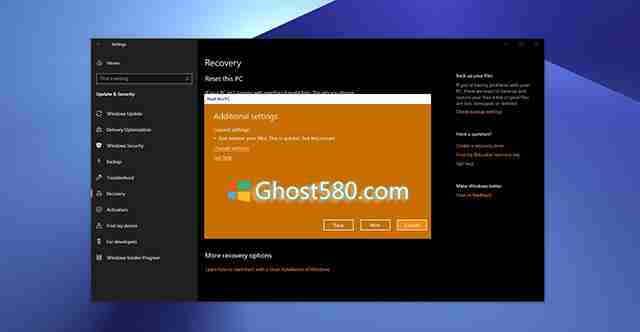 Win10 1903最新重置功能如何使用？